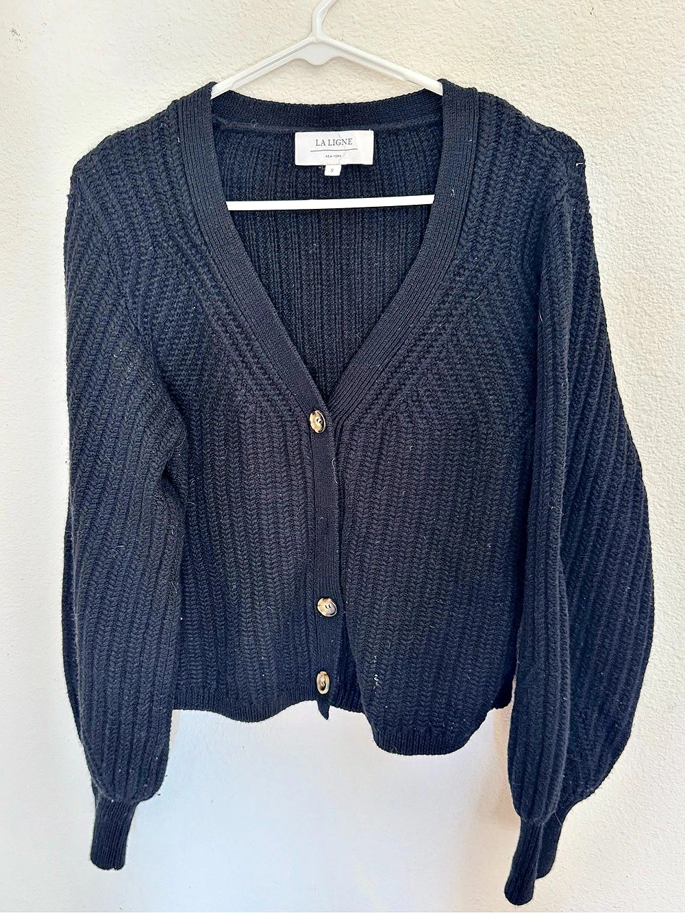 LA LIGNE Wool Knit Cardigan Size Small